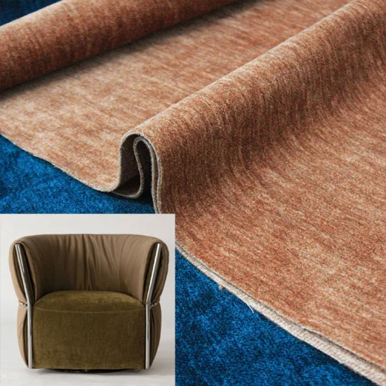 Chenille and Jacquard Polyester Sofa Fabric for Home Textile Furniture